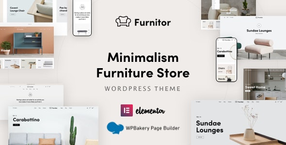 Furnitor – 极简主义家具商店家居用品WordPress主题