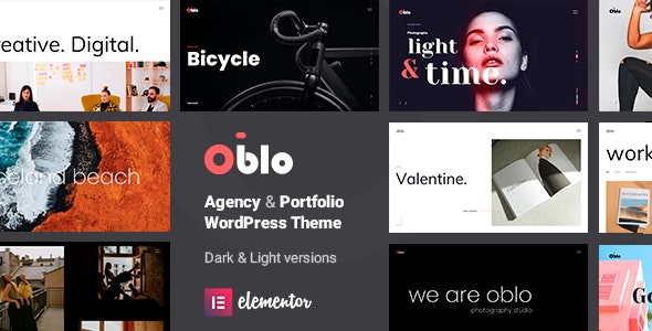 Oblo - 炫酷作品产品展示网站WordPress模板