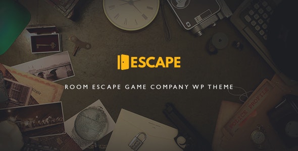 Escape - 密室逃脱冒险互动游戏WordPress网站模板