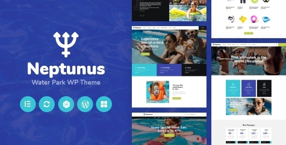 Neptunus - 水上乐园水世界冲浪潜水WordPress网站模板