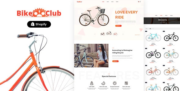Bikez - 自行车骑行准备在线商店Shopify模板
