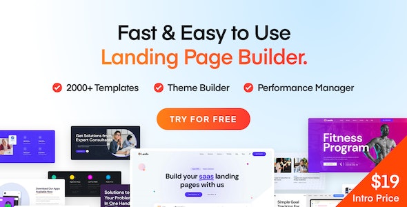 Landio - 多用途企业网站着陆页WordPress模板