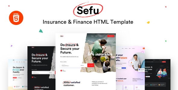 Sefu - Insurance & Finance WordPress Theme