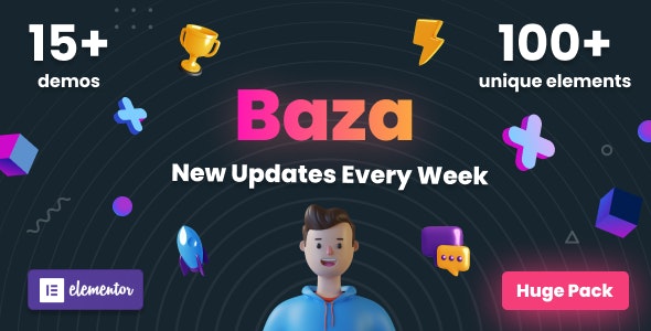 Baza - 创意多用途企业网站模板WordPress主题