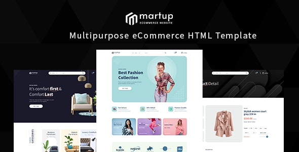 Martup - 多用途电子商务在线商店HTML5模板