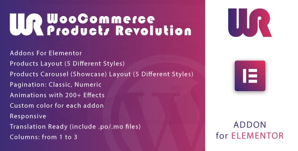 WooCommerce Products Revolution for Elementor - 商品布局编辑器插件