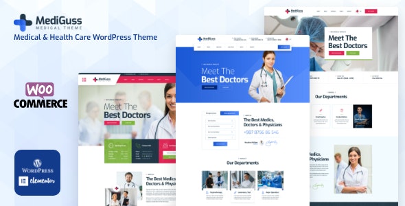 Mediguss - 医疗健康医院诊所网站WordPress模板