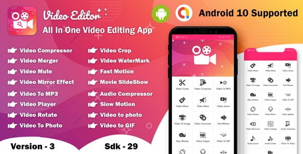 Android Video Editor - 多合一视频编辑器应用程序