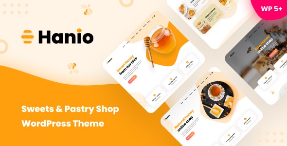 Hanio - 蜂蜜糖果蛋糕食品商店WordPress汉化模板