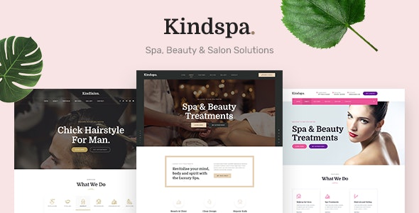 Kindspa - 美容护理沙龙养生网站HTML5模板