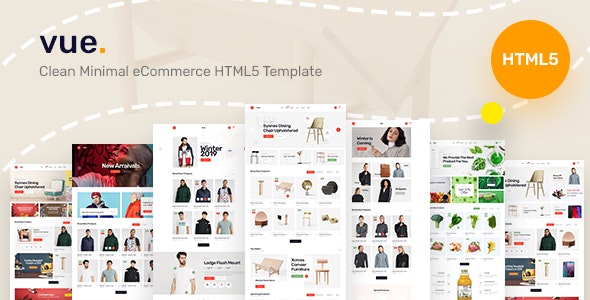 Vue - 简约电子商务网上商店HTML5网站模板