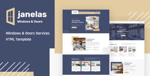 Janelas – 门窗生产安装服务企业网站HTML模板