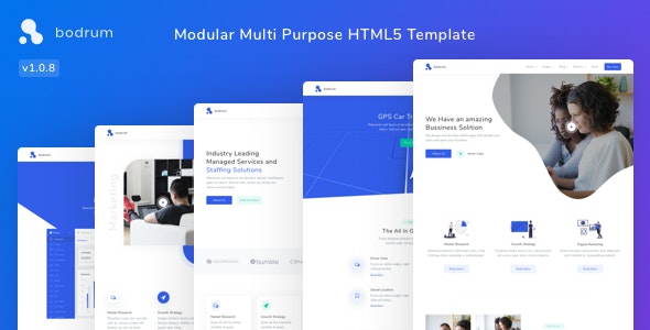Bodrum - 模块化多用途企业网站HTML5模板