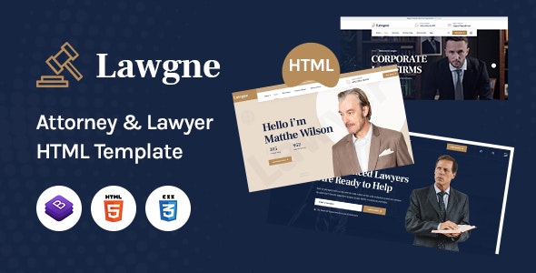 Lawgne - 法律律师事务所网站HTML模板