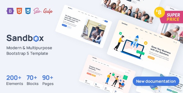 Sandbox - Modern & Multipurpose Bootstrap 5 Template