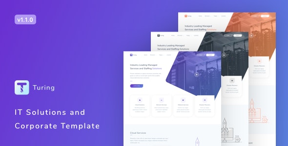 Turing - IT 信息技术网站HTML5模板