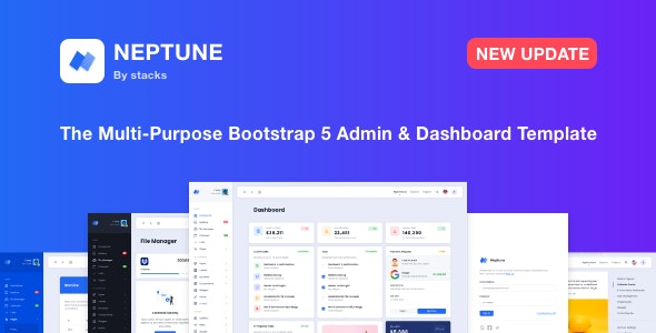 Neptune - 多用途后台面板 Bootstrap 5 Admin 管理模板