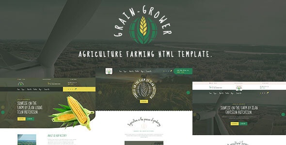 Grain Grower - 谷物农业农场有机食品HTML模板