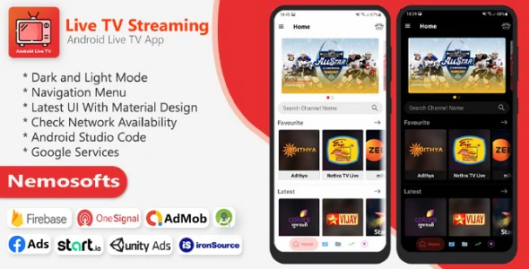 Android Online Live TV Streaming - 在线直播电视流媒体应用程序