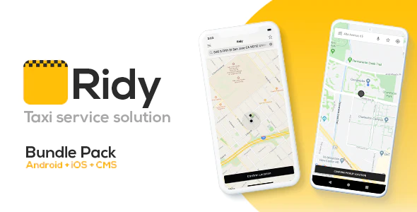Ridy - 出租车应用程序 Android 和 iOS + 后台管理系统
