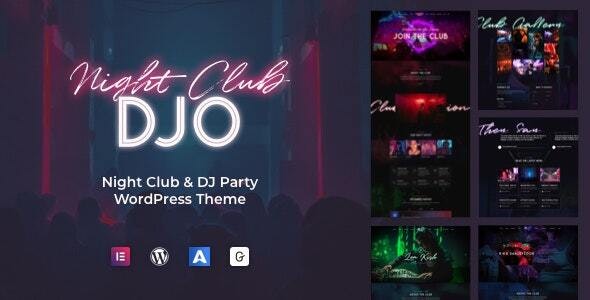 DJO - 夜总会 DJ 酒吧娱乐场所WordPress模板