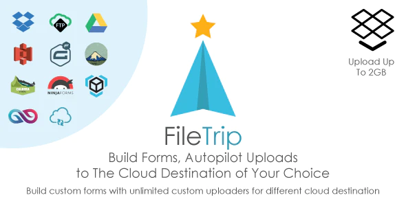 Filetrip - 轻松上传到 Dropbox + Google Drive + S3 + WordPress 插件