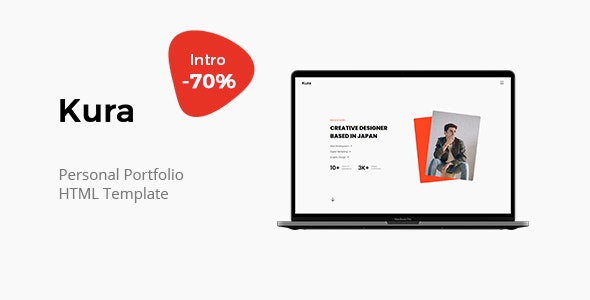Kura - 专业个人作品展示网站HTML5模板