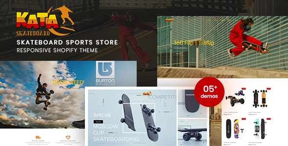 Kata - 运动装备滑板轮滑用品商店Shopify主题