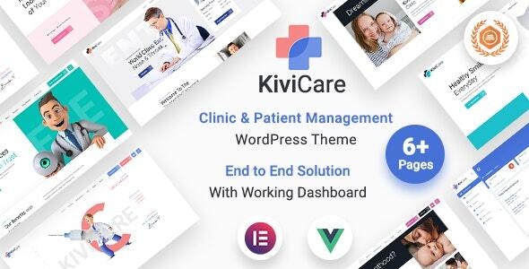 KiviCare - 医疗诊所患者管理网站WordPress主题-云模板