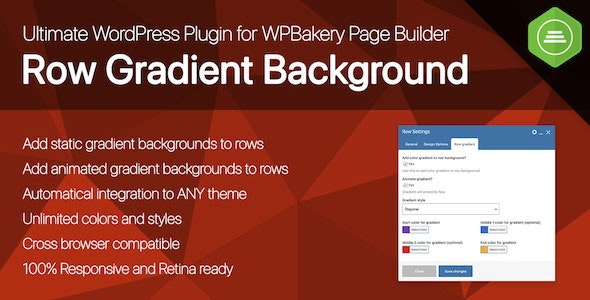 Ultimate Row Gradient Background for WPBakery Page Builder - 扩展插件