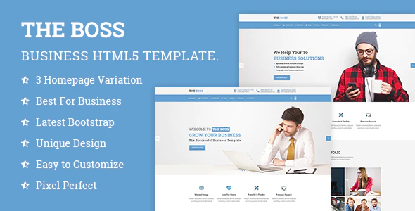 The Boss - 企业公司商业网站HTML 模板