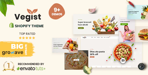Vegist - 蔬菜超市有机食品电子商务Shopify主题