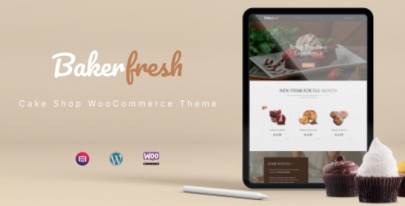 Bakerfresh - 餐饮美食蛋糕店甜品网站 WooCommerce 主题