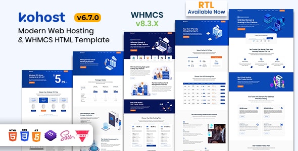 Kohost – Modern Web Hosting & WHMCS Template