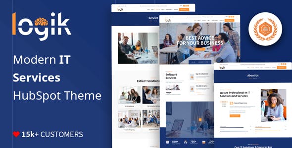 Logik - 高级 IT 解决方案信息技术WordPress主题