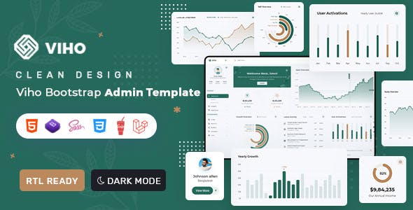 Viho - Bootstrap 5 HTML & Laravel Admin & Dashboard Template