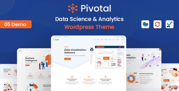 Pivotal - 数据科学分析大数据网站模板WordPress主题