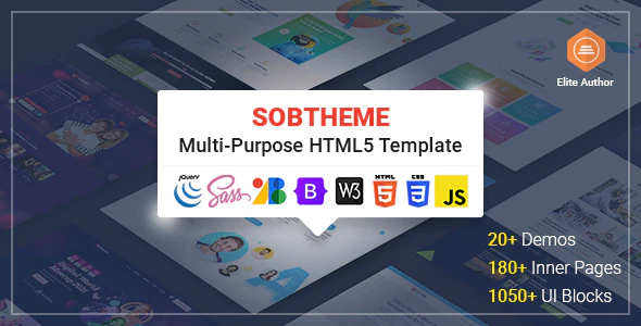 Sobtheme - 多用途企业集团网站 HTML5 模板
