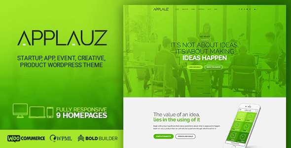 Applauz - 数字软件信息技术网站WordPress主题