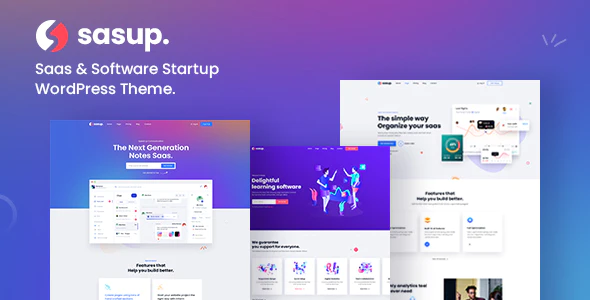 Sasup – Sass 着陆页网站模板 WordPress 主题