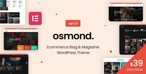 Osmond - 电子商务杂志新闻博客网站WordPress主题