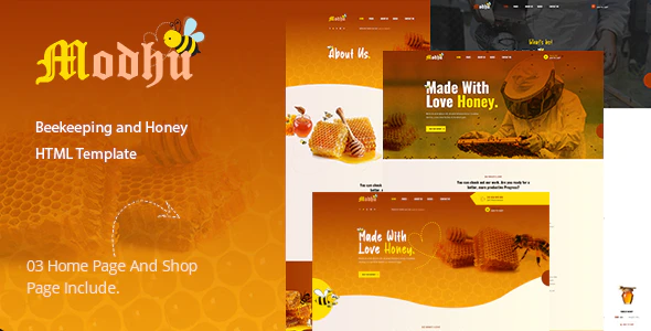 Modhu - 蜂蜜农场养蜂行业网站HTML 模板