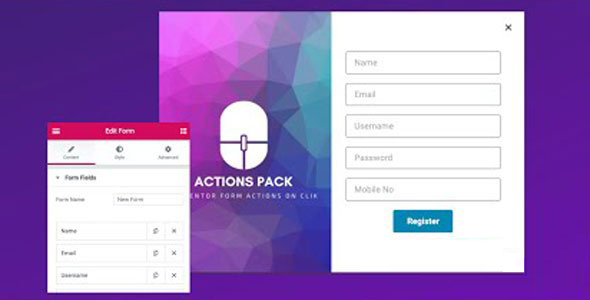 Actions Pack Premium For Elementor - 丰富可视化编辑表单插件