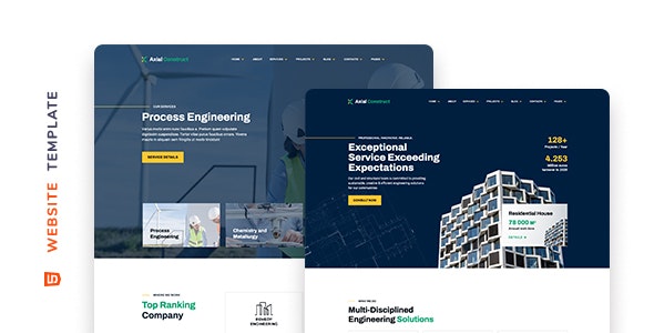 Axial – 建筑公司企业网站HTML模板