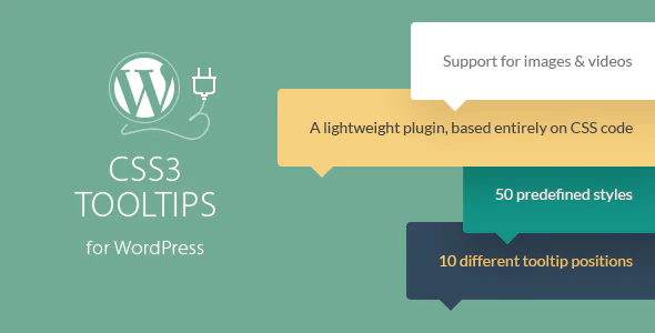 CSS3 Tooltips For WordPress - 轻量级Tip气泡图文提示工具插件