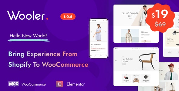 Wooler - 简约快速时尚服饰在线网店 WooCommerce 模板