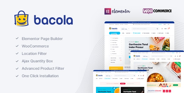 Bacola - Grocery Store and Food eCommerce Theme