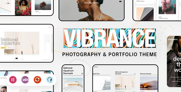 Vibrance - 摄影艺术作品展示WordPress模板