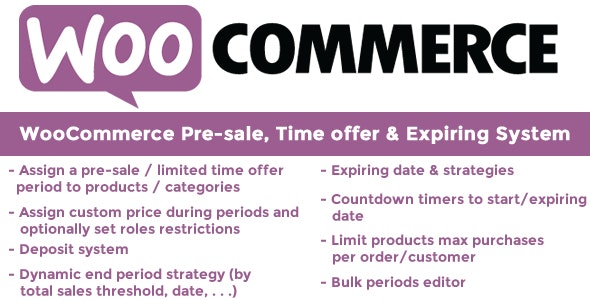 WooCommerce Pre-sale, Time offer & Expiring System - 预售限时销售插件