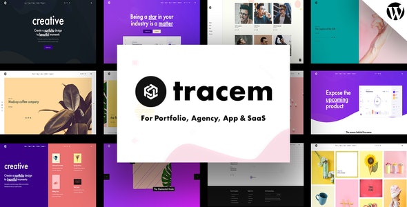 Tracem - Elementor 可视化编辑作品展示 WordPress 主题